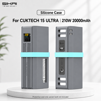 Étui de protection en silicone SIKAI pour batterie externe CUKTECH 15 Ultra 20000mAh, résistant aux chocs, anti-rayures