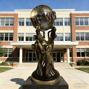 <span class=keywords><strong>Estatuas</strong></span> de Bronce Personalizadas 'El Mundo Es Tuyo' para Decoración de Jardín Exterior, Tamaño Real, <span class=keywords><strong>en</strong></span> Stock, Fundición - Product Image 4