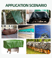 Bâche en PE imperméable Million Blue résistante au soleil avec tissu plastique traité anti-UV, toile poly pour couverture de camion et auvent