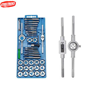 Ensemble de tarauds et filières combinés 4 voies HSS pour le fraisage de métaux, pour le filetage de vis en acier et le scellement des coutures étirées, pour Hobs-Tarraja Product - Product Image 1