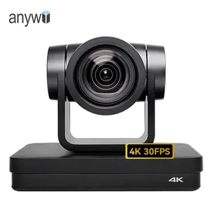 Anywii 4k hdmi 3g-sdi yayın kamera ptz kamera ndi hx 12x zoom canlı yayın yayını sistemi hd kamera rj45 lan ip poe