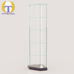 Vetrina Espositiva Angolare di Lusso Nera per Negozi e Fiere - Product Image 1