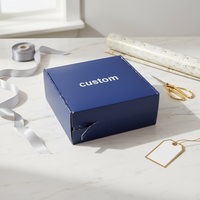 Boîte d'emballage personnalisée avec logo, boîte cadeau, boîte d'expédition pour vêtements et cosmétiques, boîtes en papier de luxe, fermeture éclair, bande adhésive détachable, boîte pliante pour envoi postal