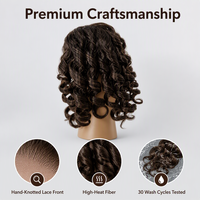 Perruque de poupée américaine personnalisée par le fabricant pour poupée - Cheveux en peluche tendance pour poupée BJD de 18 pouces