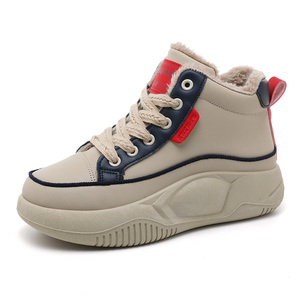 Nuevas Zapatillas Planas Impermeables de Algodón con Cordones y Suela Gruesa para Estudiantes Femeninas, con Aislamiento de Terciopelo, Colección Otoño 2026 - Product Image 2