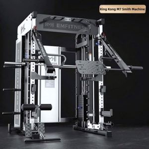 Station de musculation Smith multifonctionnelle complète, portable et écologique, équipement de gym à domicile, durable, en acier ABS, MR noir MR6G - Product Image 3