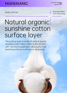 Servilleta sanitaria de algodón orgánico <span class=keywords><strong>biodegradable</strong></span> personalizable, <span class=keywords><strong>toalla</strong></span> de hierbas superabsorbente para mujeres, logotipo sin período menstrual - Product Image 5