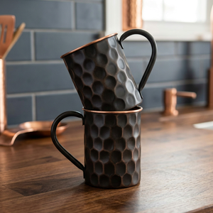Diamond Antique Modern Design Eco-friendly <b>Large</b> Capacity Copper <b>Mugs</b> with Handle Custom Logo Bulk Wholesale Party Use - Product Image 1