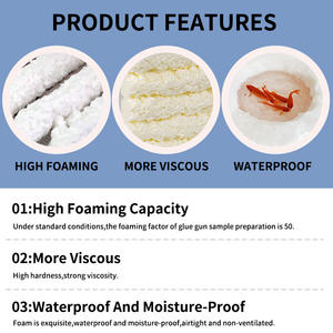 <span class=keywords><strong>Mousse</strong></span> de montage polyuréthane A2 à usage général, <span class=keywords><strong>mousse</strong></span> de <span class=keywords><strong>calfeutrage</strong></span> blanche pour portes et fenêtres, <span class=keywords><strong>mousse</strong></span> PU, vente en gros d'usine - Product Image 3