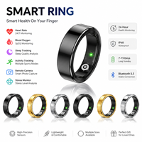 Anillo Inteligente de Fitness, Resistente al Agua IP68, Control por Aplicación IOS, Monitorización del Sueño, Frecuencia Cardíaca, Oxígeno en Sangre, Acero Inoxidable