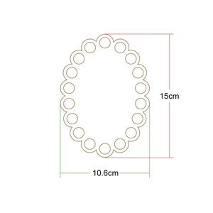 Panier en bois naturel fond creux <span class=keywords><strong>Crochet</strong></span> panier Base en bois pour bricolage sac à tricoter fond Shaper artisanat faisant tissage - Product Image 2