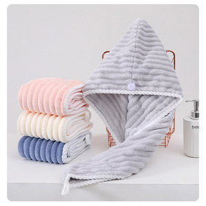 Gorro de Secado de Cabello para Mujer Jin Ao, de Felpa Coral, 25x65 cm, Absorbente, de Secado Rápido, para Ducha - Product Image 5