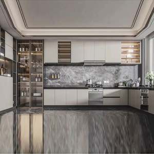 Muebles de Cocina de Diseño de Lujo para Toda la Casa, Gabinetes Personalizados, Gabinetes de Pared de Madera, Fábrica de Origen Único - Product Image 2