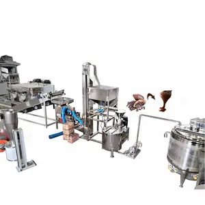 Fully Automatic Raw Cacao Bean Butter Making Machine and Cocoa Powder Production Line