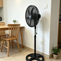 Ventilateur sur pied oscillant électrique de 18 pouces, 5 pales, 220V, ventilateur de sol domestique, ventilateur sur pied pour la maison