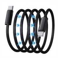 Câble Topsky magnétique auto-enroulant Type-C vers Type-C 60W 1m pour iPhone 15 Series, charge rapide 3A, conducteur en cuivre pur tressé