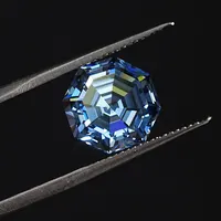 प्रीमियम ज्वलंत नीले लैब बढ़ी वीवीएस नीलम ढीला हीरे Moissanite सिंथेटिक पत्थर कीमत बिक्री के लिए