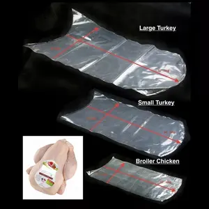 Sac d'emballage en plastique Pochette rétractable pour viande de volaille et poulet Sac rétractable pour poulet entier en EVA