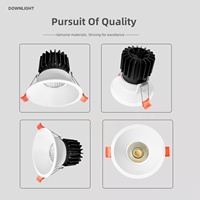 Led Down light 12w saa ce Cob Open Hole Embedded High Color Rendering Spotlight Home Living Room home lamp Dimmable Spot Light