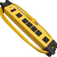 Nouvelle multiprise PDU en boîtier métallique, norme américaine, protection contre les surtensions, 6 prises CA, 15A, pour utilisation en armoire