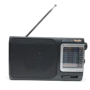 Radio analógica portátil de 10 bandas, altavoz incorporado receptor mundial con mango y de sensibilidad, <span class=keywords><strong>FM</strong></span>/TV/AM/SW1-7 - Product Image 1