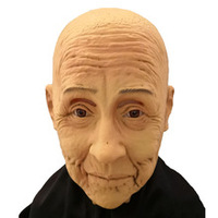 Halloween drôle masque de clown en latex Halloween, masque d'Halloween led s'allume, cosplay Halloween masques vieil homme couvre-chef transgenre