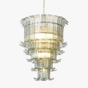 Simig Lighting <span class=keywords><strong>Lustre</strong></span> moderne en feuille de <span class=keywords><strong>palmier</strong></span> de Murano au design italien dans une suspension en cristal de verre de Murano pour chambre à coucher - Product Image 1