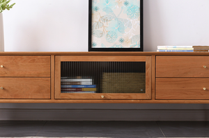 Kirsch holz TV-Schrank Massivholz TV-Ständer Couch tisch einfaches modernes Wohnzimmer - Product Image 4