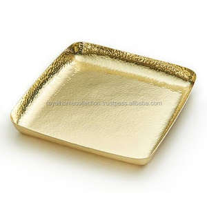 Bandeja decorativa moderna para servir alimentos, bandeja clásica de madera para servir con asa de bocina para uso en el hogar, Hotel, fiesta de boda - Product Image 6