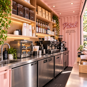 Customize <strong>Container</strong> Coffee Shop Rent Prefab Modular <strong>Container</strong> House <strong>Shipping</strong> <strong>Container</strong> Bar Restaurant With Kitchen - Product Image 6