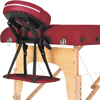 Table de massage pliable en cuir PU à 3 sections, portable et de haute qualité, nouvelle arrivée pour salon, spa, soins du corps et du visage, pour hôtel et chambre.