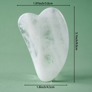 Usine TGS GEMS Vente en gros Cristal <span class=keywords><strong>de</strong></span> quartz clair sculpté en forme <span class=keywords><strong>de</strong></span> cœur Gua Sha 8*5 cm Outil <span class=keywords><strong>de</strong></span> massage par <span class=keywords><strong>grattage</strong></span> du visage - Product Image 5