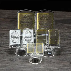 Shining Crystal quran Glass book with religious text of Islam For wedding Gifts