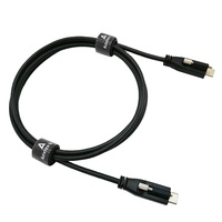 Câble de caméra industrielle USB 3.1 Type C mâle à mâle avec câble à vis unique verrouillé Vis de verrouillage USB C