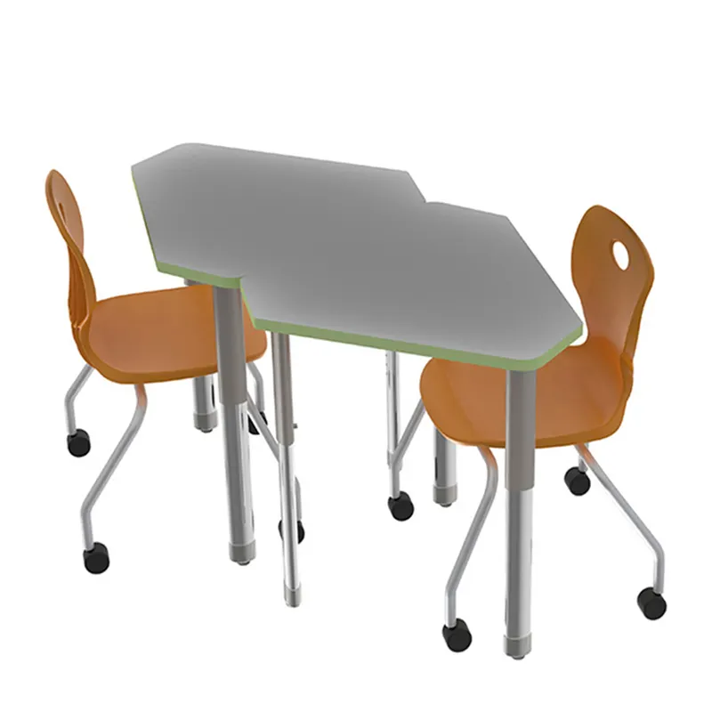 Meja Meja Chooral Anak-anak Kombinasi Tiongkok dan Furnitur Kursi Sekolah untuk Siswa