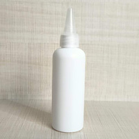 Meilleur fournisseur d'emballages, vente chaude : Bouteille en plastique PE blanche opaque de 10-500 ml, bouteille à bec long, flacon cosmétique sous-emballé