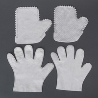 Gants de toilettage jetables non tissés pour animaux de compagnie, lingettes de nettoyage pour chiens et chats