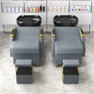 Zxm Sillón de Lavado de Cabello con Masaje, Mueble de Salón de Belleza, Sillón de Champú con Lavabo - Product Image 4