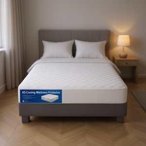 Ks Cooling <b>Mattress</b> <b>Protector</b> <b>King</b> <b>Size</b> Quilted Microfiber Bed Protection Pad Machine Washable All Season Home Use - Product Image 2