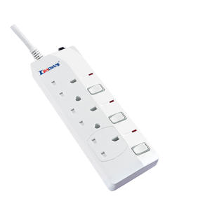 Interruptor Individual BS <span class=keywords><strong>IEC</strong></span> 13A con 2 Puertos USB-C y 4 Tomas de Corriente, Enchufe de Extensión - Product Image 2