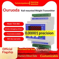 Transmisor de Peso para Rieles Ouluda TDA-08A, Amplificador de Pesaje, 3 Transistores, Salida Analógica, Plástico, 365 Días de Garantía