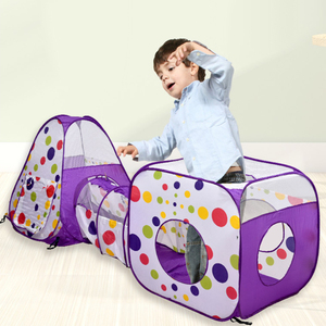 Imite — <span class=keywords><strong>maison</strong></span> de Camping 3 en 1, <span class=keywords><strong>maison</strong></span> de sport Portable pour enfants, jouets avec <span class=keywords><strong>Tunnel</strong></span>, tente - Product Image 4