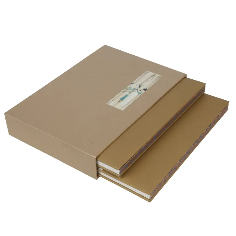 High quality custom cardboard slipcase china book printing cardboard printing