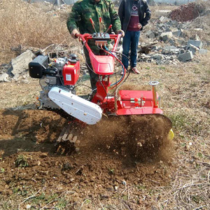 Cultivateur manuel 10 pouces, moteur à essence 80 cc, pour le travail du jardin et la préparation du sol - Product Image 3