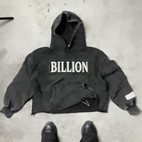 Sweat à capuche streetwear personnalisé surdimensionné, délavé à l'acide, effet soleil, avec appliques brodées et patchs, coupe courte pour homme