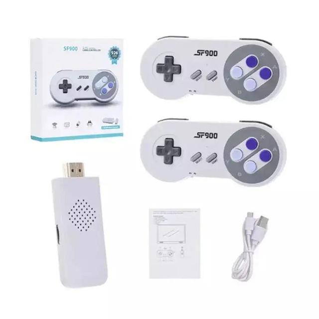 Hot Sale SF900 Retro Retro Video Game Console Wireless 2.4GHz Dual Controller 4K HD Output Portable Handheld Game Console Gift