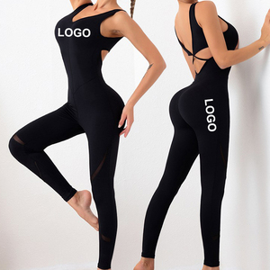 Maigre Fitness femmes body 2021 <span class=keywords><strong>combinaison</strong></span> élastique taille haute femmes une pièce combinaisons et barboteuses - Product Image 3