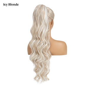Perruque <span class=keywords><strong>queue</strong></span> <span class=keywords><strong>de</strong></span> <span class=keywords><strong>cheval</strong></span> pour femmes européennes et américaines, en fibre <span class=keywords><strong>haute</strong></span> température, longue et bouclée, avec cordon <span class=keywords><strong>de</strong></span> serrage ondulé effet mouillé, pour <span class=keywords><strong>queue</strong></span> <span class=keywords><strong>de</strong></span> <span class=keywords><strong>cheval</strong></span> <span class=keywords><strong>haute</strong></span> - Product Image 6