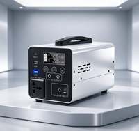 Centrale électrique d'urgence modulaire 384 Wh pour maison, avec boîtier métallique et station d'alimentation super portable moderne à phase divisée