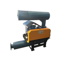 Blower Akar Tiga Lobus Tekanan Tinggi Baru untuk Industri Akuakultur, Oksigenasi, Listrik AC 220V 50Hz, Tekanan Tinggi, Besi Cor